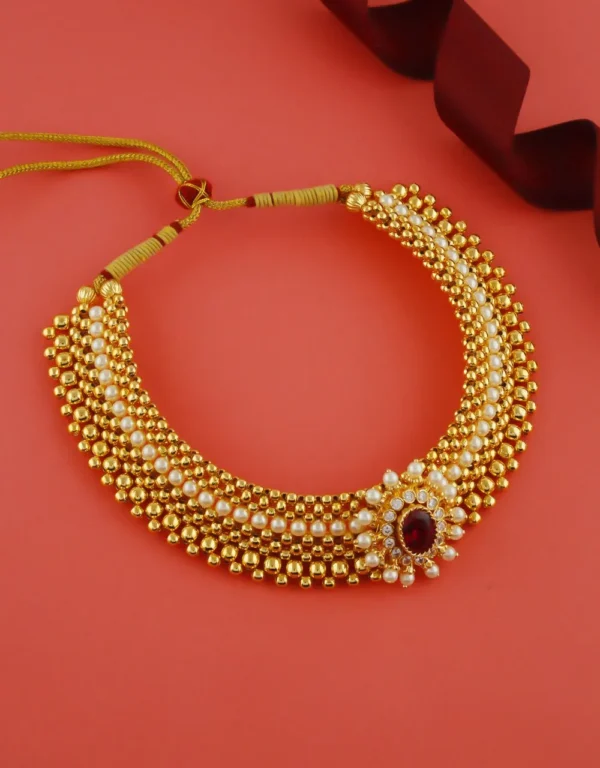 Kolhapuri Thushi with Pendant – 1 Gram Gold Finish